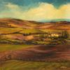 On the Road to Siena,16" x16" -  $900