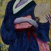 Courtesan with Fan, 48" x 24" -  $4000