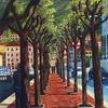 Stroll on Lago di Como,  36" x 36" - $4000