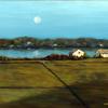 Moonset Over the Bog, 16" x 20" - $1200
