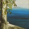 View from Villa San Michel, Capri,  20" x 6" -  $1200